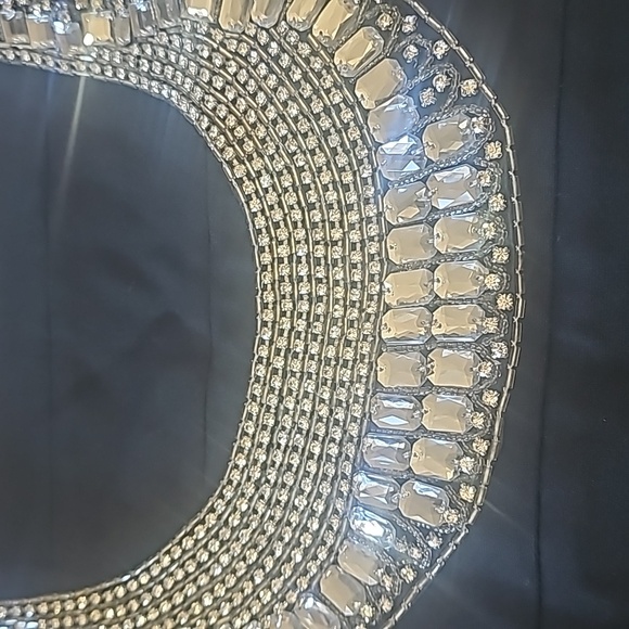 Inc  Neckless Line Silver Evening Short Dress - Picture 8 of 8